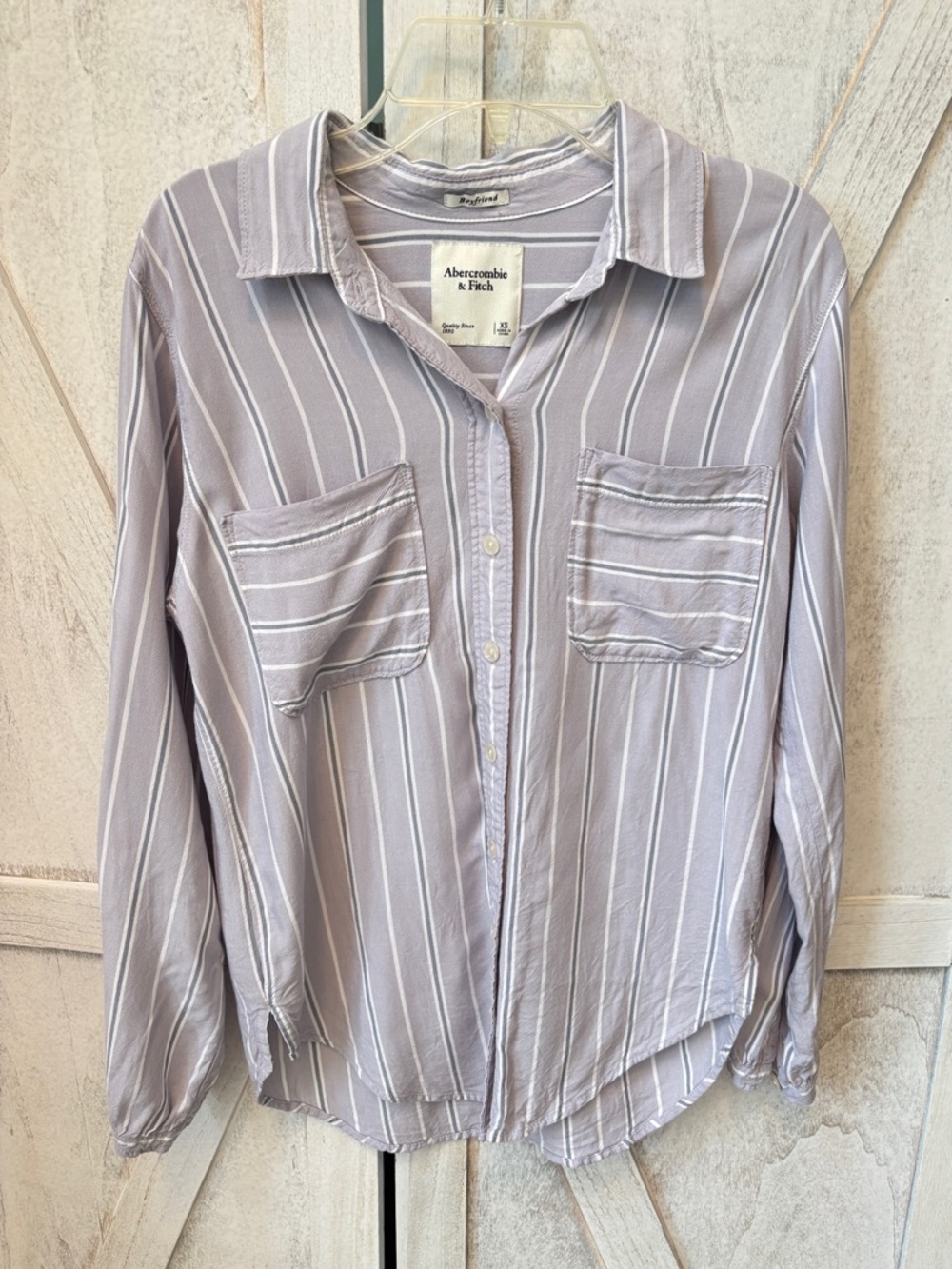 Abercrombie & Fitch Boyfriend Button-Down Shirt Women’s XS Preppy